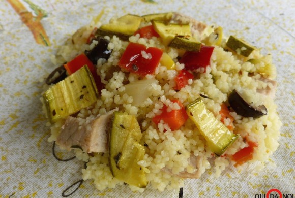 INSALATA DI COUS COUS E VERDURE GRIGLIATE