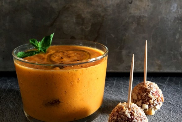 GAZPACHO DI MELONE ALLA MENTA CON POLPETTINE DI ‘NDUJA DI SPILINGA