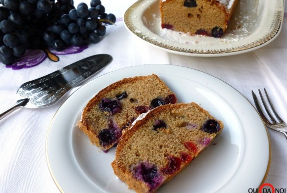 Plumcake all’uva barbera