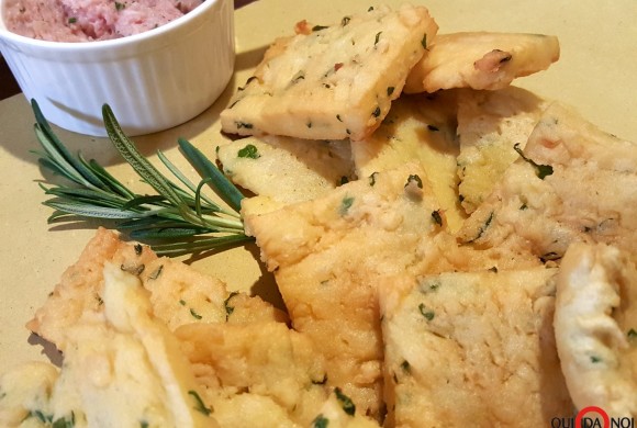 PANELLE CON CREMA DI PANCETTA E ROSMARINO