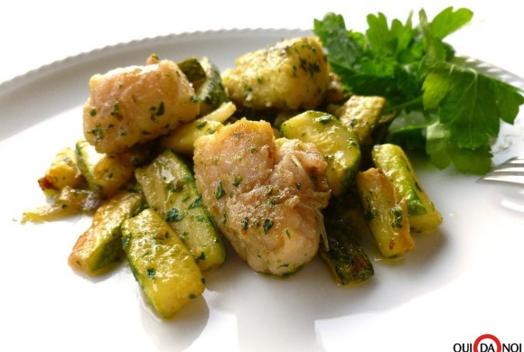 RANA PESCATRICE CON LE ZUCCHINE