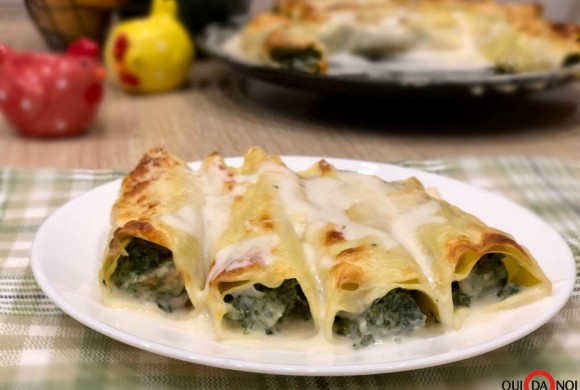 Cannelloni con spinaci e ricotta