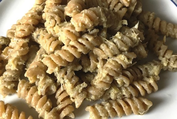 Fusilli alla crema di carciofi e mandorle by Chiara Rancan