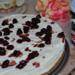 Cheesecake alla prescinseua con composta di amarene