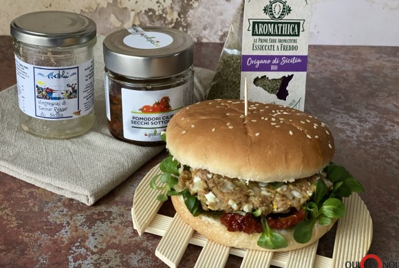 Fishburger di ventresca di tonno rosso di Sicilia