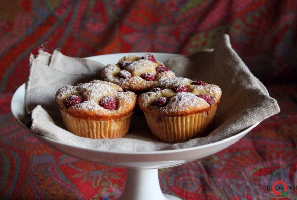 Muffin ai lamponi con yogurt