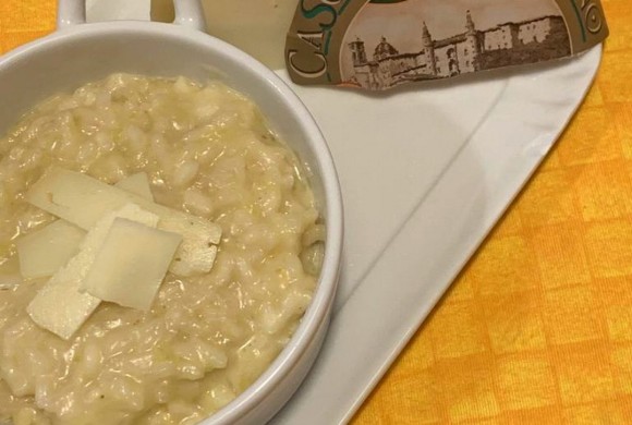 Risotto ai porri mantecato con Casciotta d’Urbino