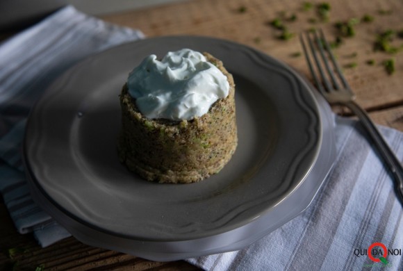 Polenta ai broccoli con stracciatella di bufala